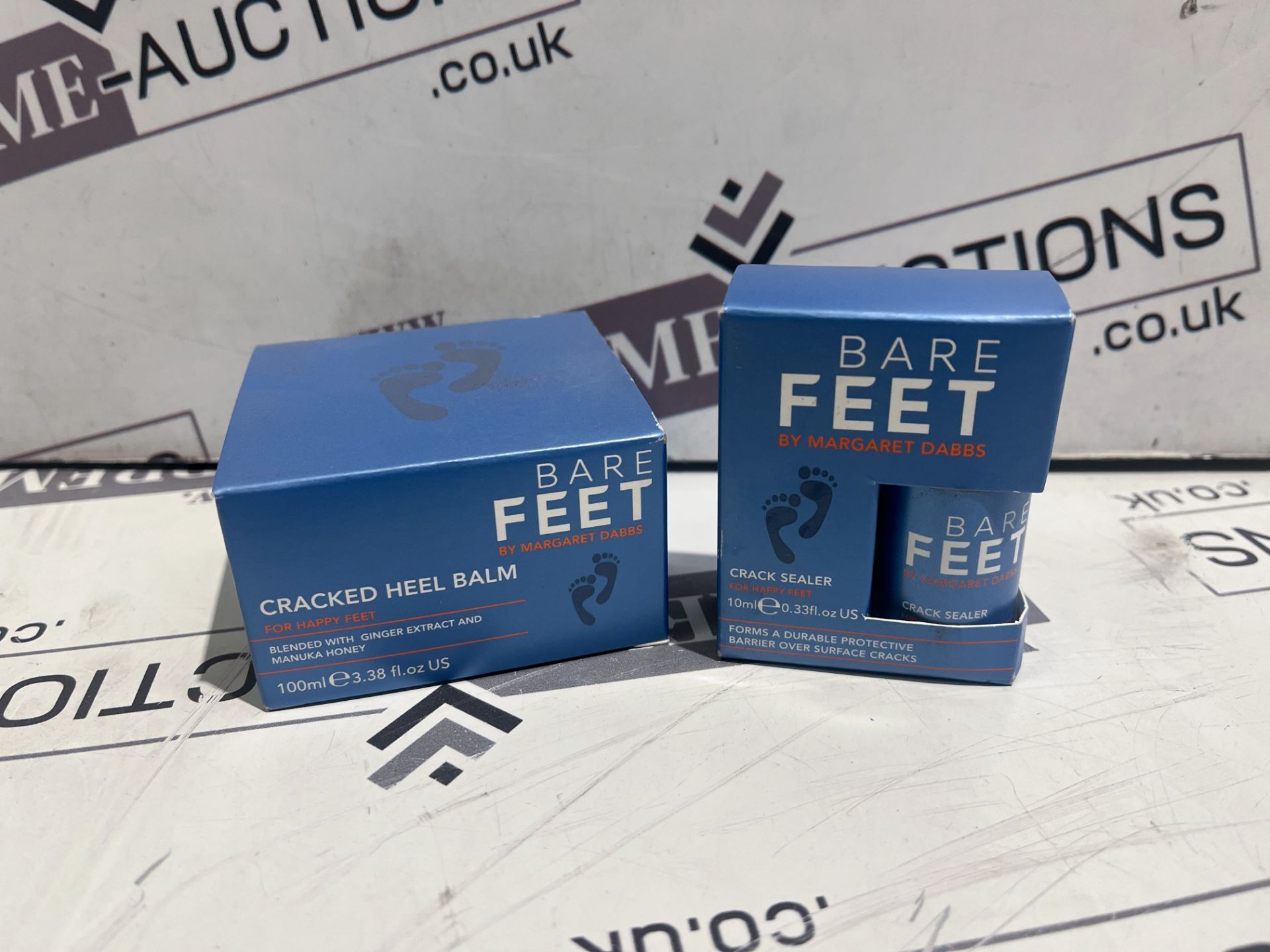 12 X BRAND NEW BARE FEET TWIN PACKS INCLUDING 10ML CRACK SEALER AND 100ML CRACKED HEEL BALM RRP £