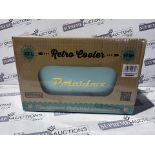 4 X BRAND NEW 12L RETRO POLAR BOX COOLERS (COLOURS MAY VARY) R9