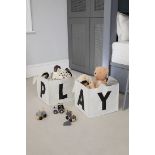 12 X BRAND NEW STYLE SISTERS FELT STORAGE BASKETS WITH PU LETTERS R18-2