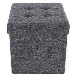 3 X BRAND NEW OYPLA FOLDING SMALL STORAGE BENCHES GREY R10-7