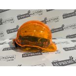 20 X BRAND NEW PORTWEST ORANGE RATCHET HARD HATS RRP £40 EACH R15-7