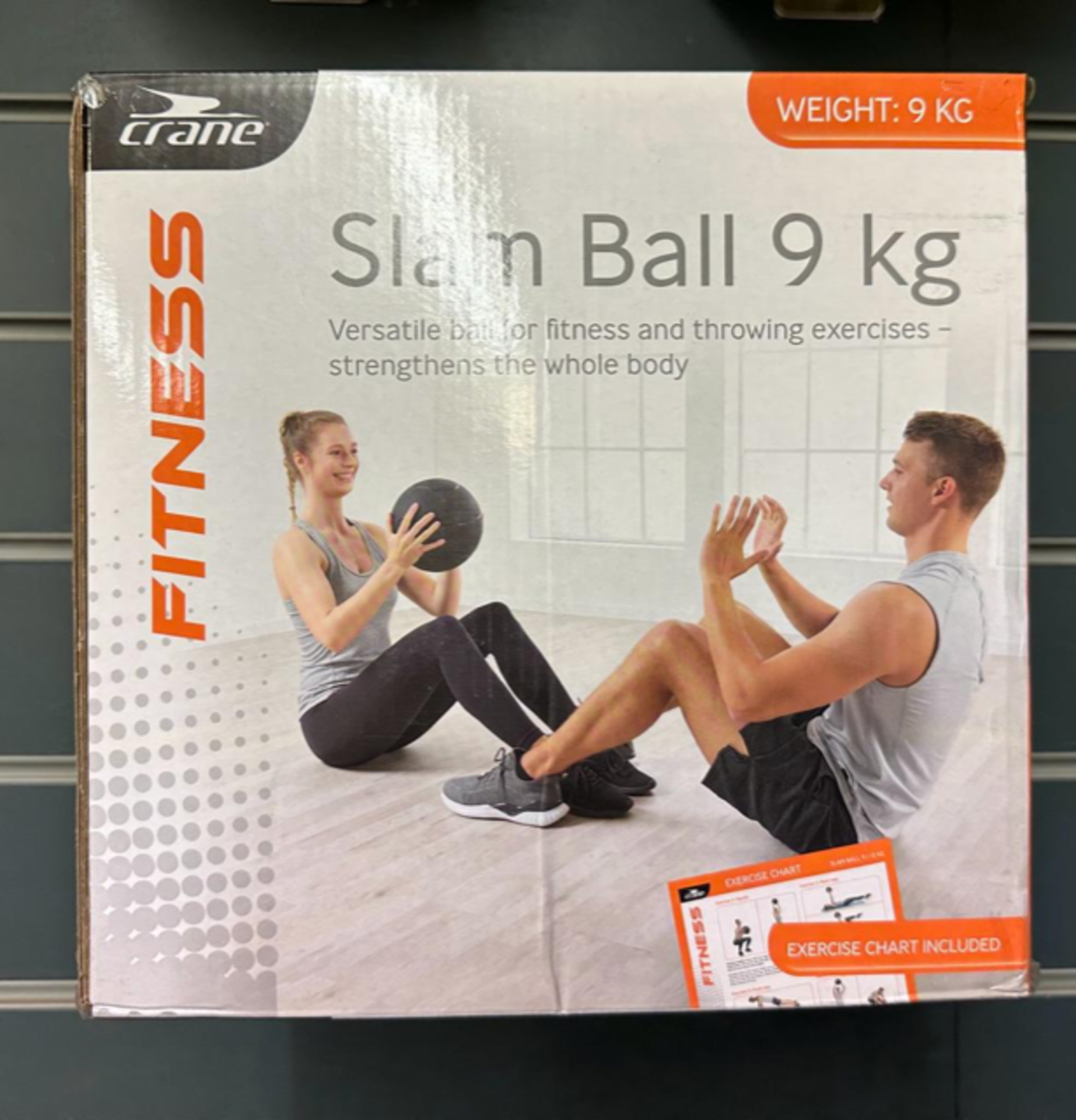 8 X BRAND NEW CRANE FITNESS SLAM BALLS 9KG (AM)