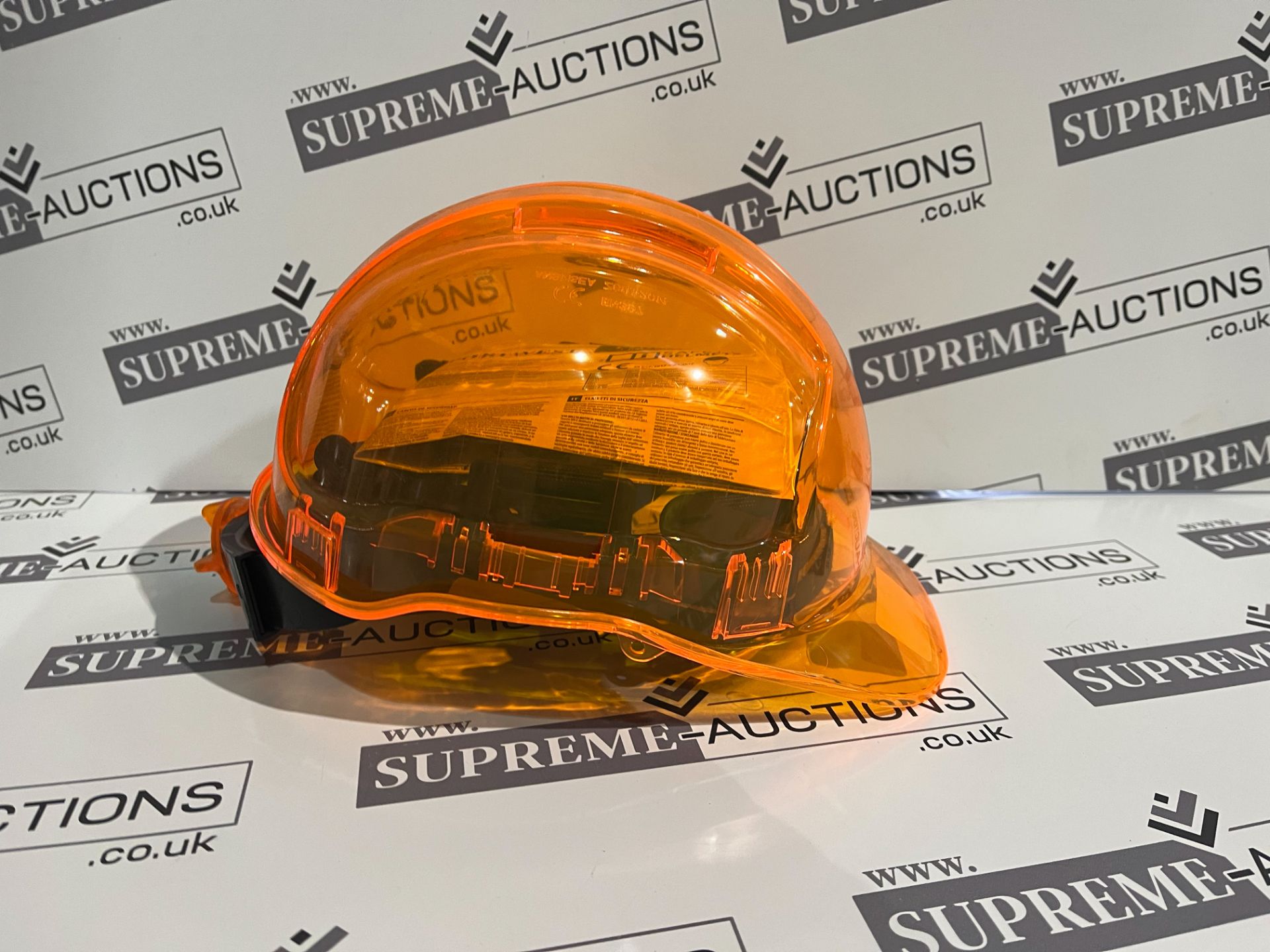 20 X BRAND NEW PORTWEST ORANGE RATCHET HARD HATS RRP £40 EACH R15-7