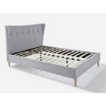 Brand New Kingsize Aviana Bed Frame, The Aviana Fabric Bed Frame features an upholstered bedframe