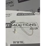 100 X BRAND NEW SILVER COLOURED BUTTERFLY PENDANT NECKLACES R13.4