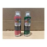 120 X BRAND NEW TULIP 3OZ COLOUR SHOT CRAFT AEROSOLS IN VARIOUS COLOURS S1RA