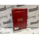 48 X BRAND NEW RED LEATHER TABLET CASES R9B