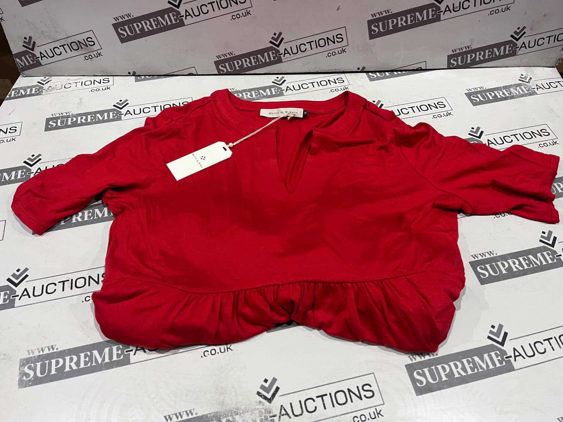 13 X BRAND NEW MAISON DE NIMES RED MEDIUM DRESSES R11-5