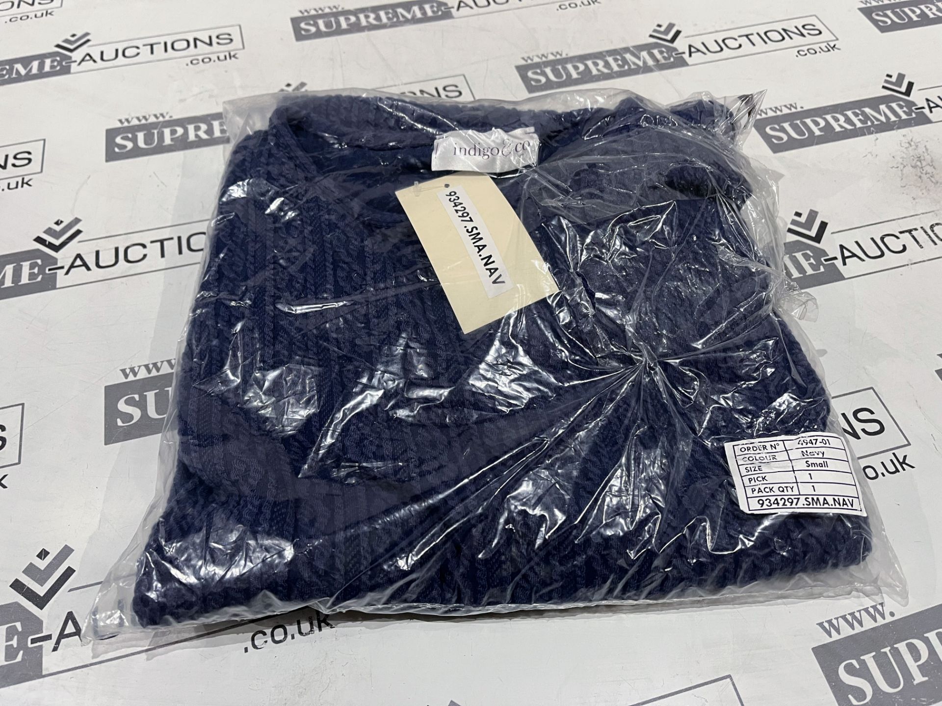 14 X BRAND NEW INDIGO AND CO SMALL NAVY JUMPERS R11-7