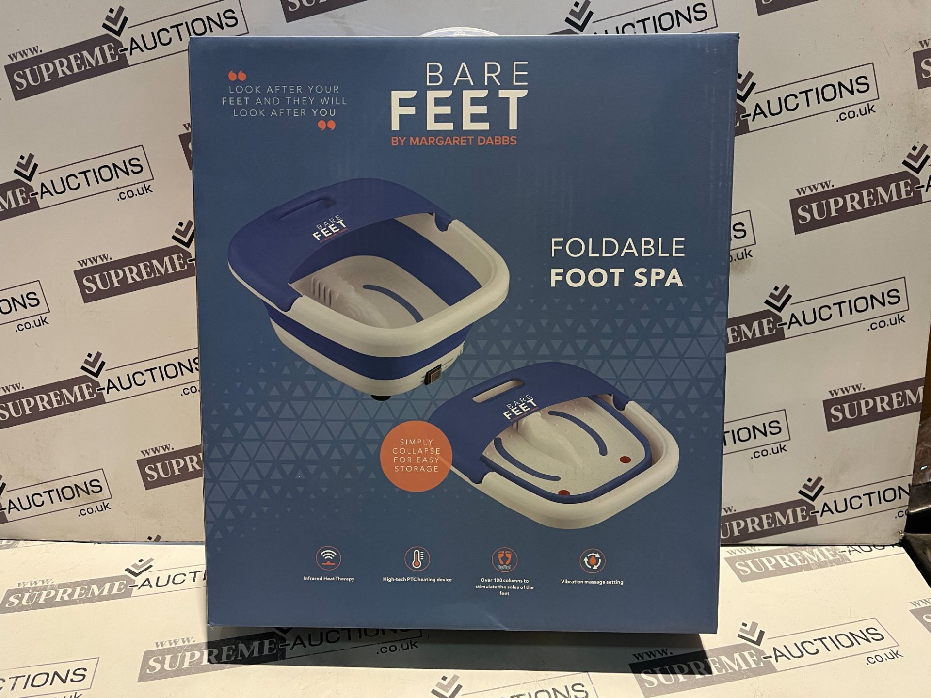 3 X BRAND NEW BARE FEET Foldable Foot Spa R18, Transport yourself away to the spa in the comfort