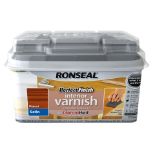 10 X BRAND NEW RONSEAL PERFECT FINISH VARNISH WALNUT SATIN 750ML RRP £32 EACH