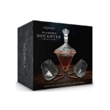 2 X New & Boxed DIAMOND DECANTER & GLASSES SET. RRP £59 EACH. Bring some bling to your home bar or