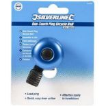 180 X BRAND NEW SILVERLINE ONE TOUCH BICYCLE BELL 80 X 100MM R17.5