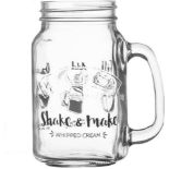 120 X NEW KILNER SHAKE & MAKE WHIPPED CREAM STYLE JARS (ROW15/16)