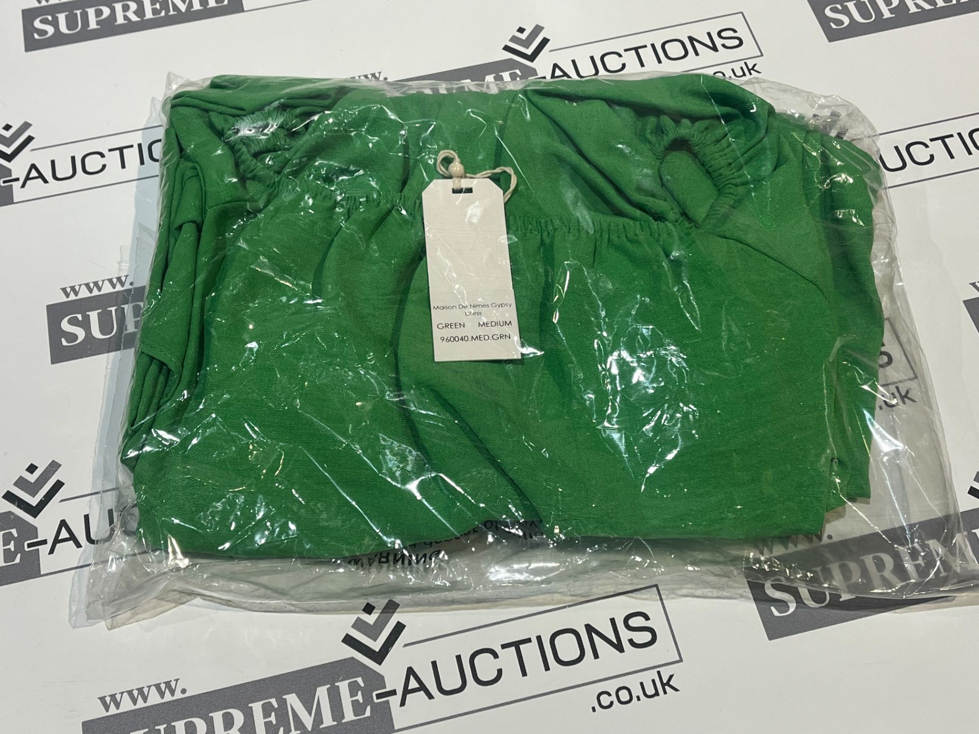 13 X BRAND NEW MAISON DE NIMES GREEN GYPSY DRESSES SIZE MEDIUM AND LARGE R7-2