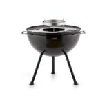 Brand New Tower Sphere Fire Pit and BBQ Grill, Black, DUAL USE â€“ This multi-functional pit n grill