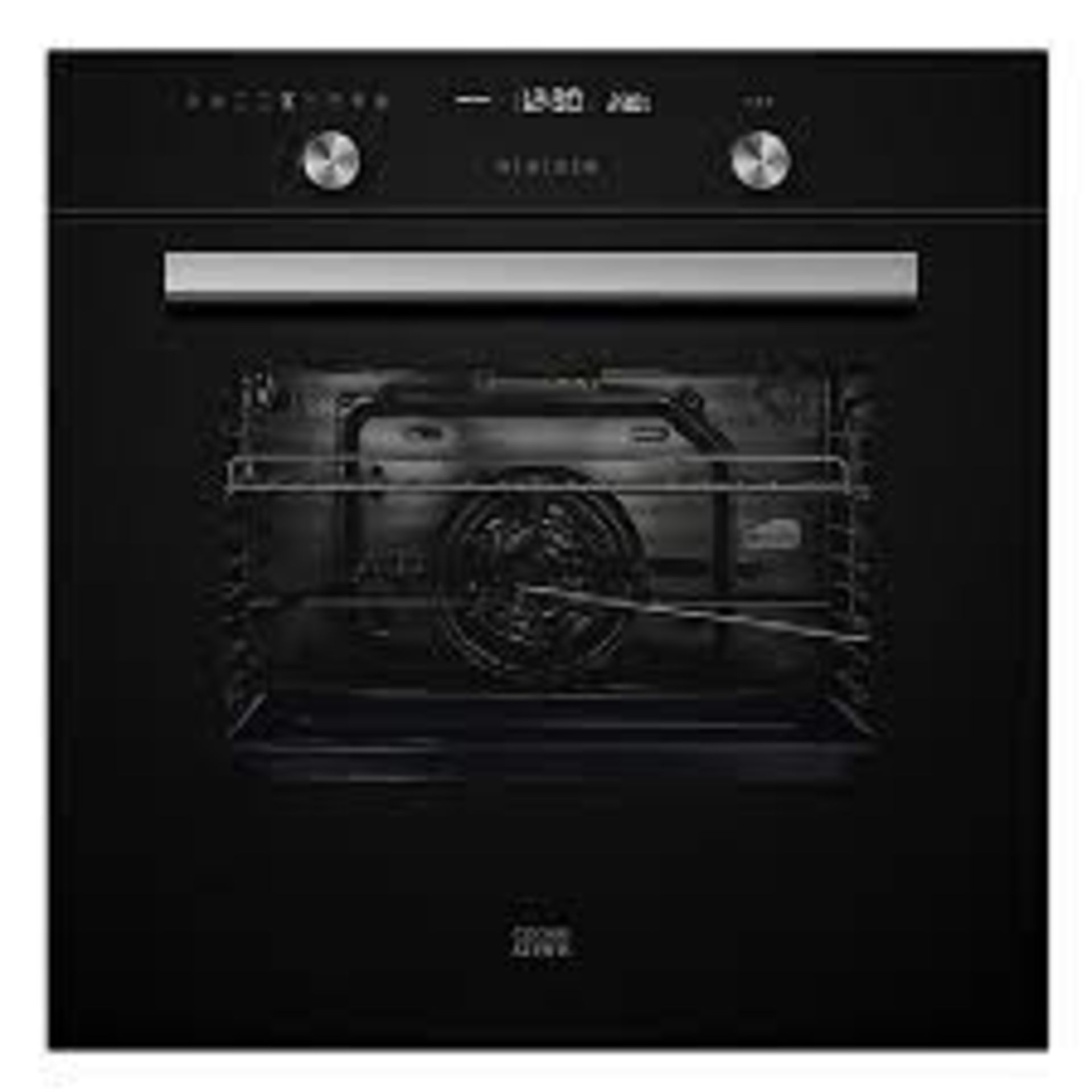 Cooke & Lewis CLMFBLa Built-in Single Multifunction Oven - Black. - R47. This multifunctional oven