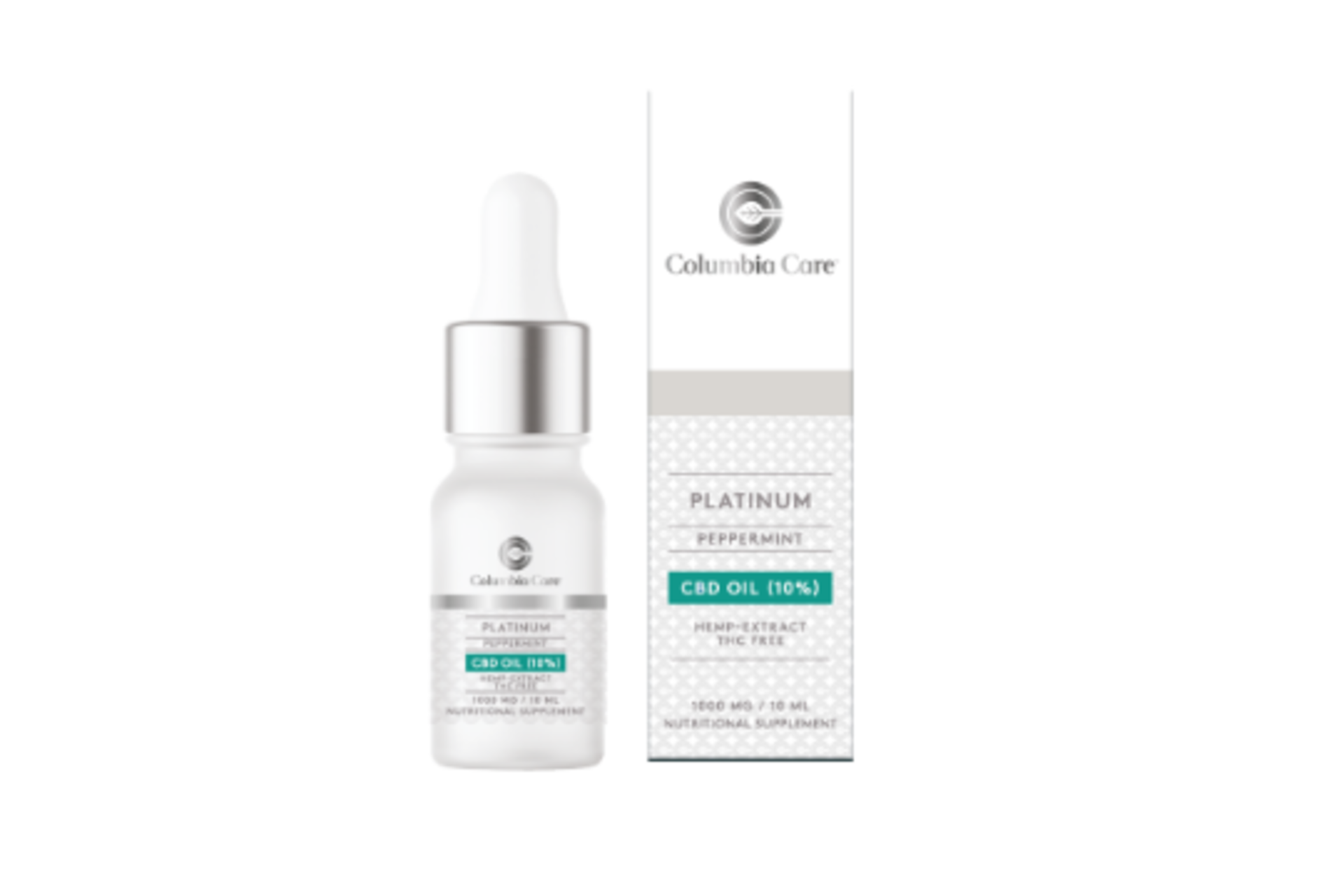 Trade Lot 50 x Brand New Columbia Care Platinum Peppermint Flavored Tincture 10ml 1000mg. Columbia