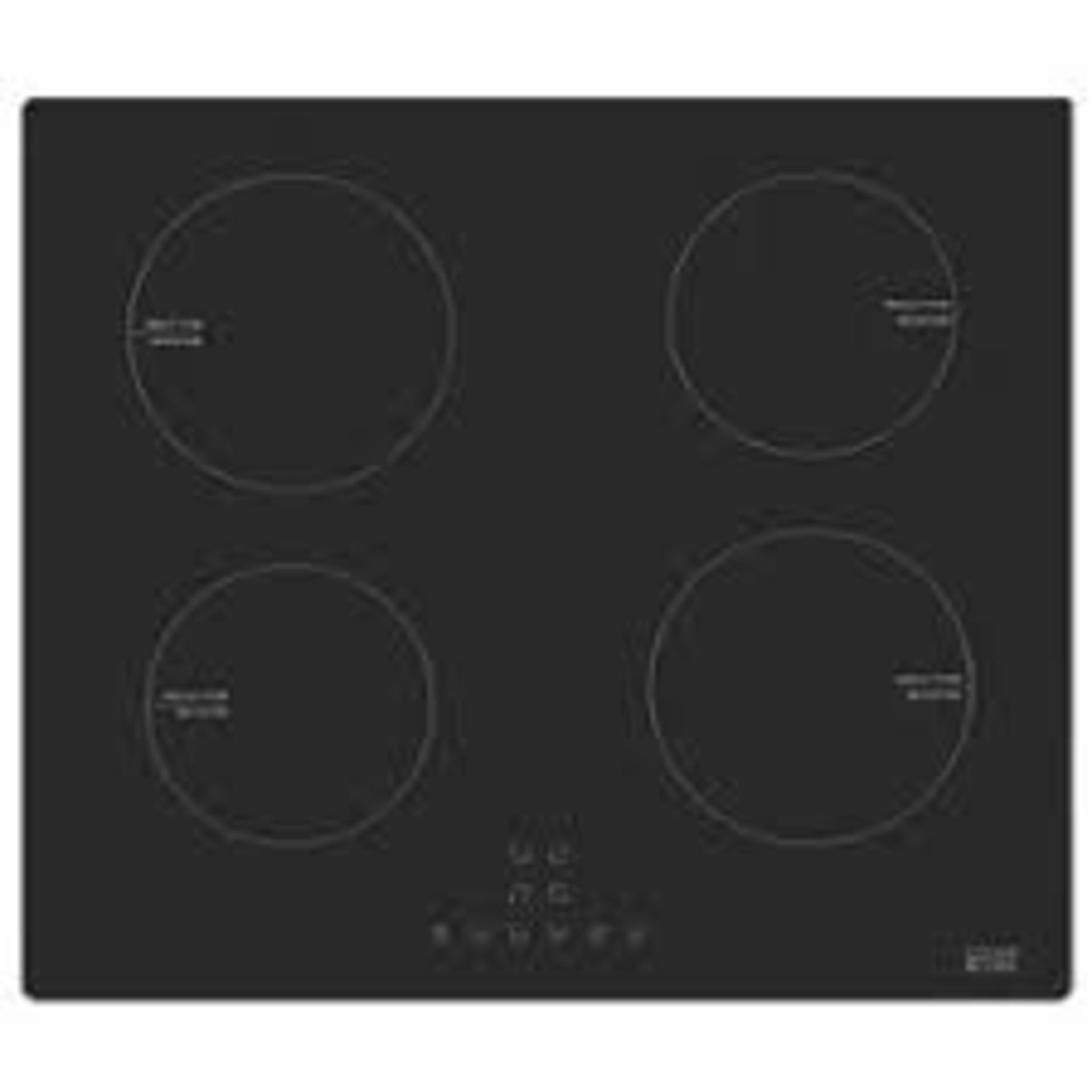 COOKE & LEWIS CLIND60 INDUCTION HOB BLACK 68MM X 590MM. - R46. Induction hob heats the surface of
