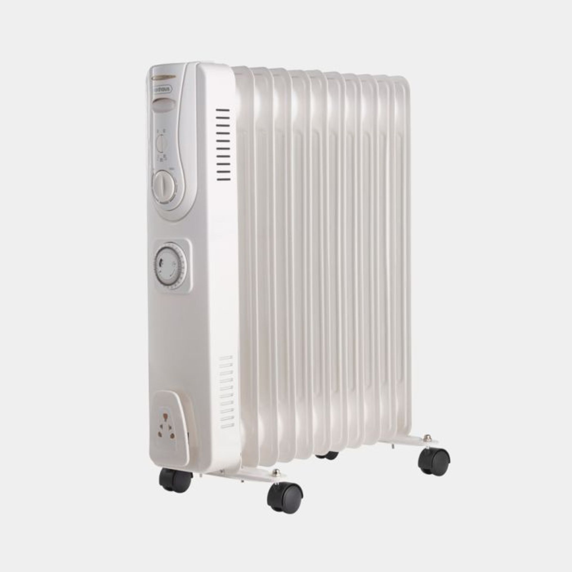 11 Fin 2500W Oil Filled Radiator - White. - PW. The radiator is equipped with fantastic safety