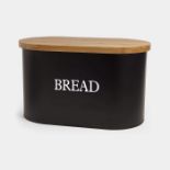Matte Black Bamboo Bread Bin. - S2BW. Combining style and practicality, this bread bin will not only