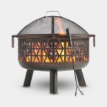 Geo Fire Pit. - S2BW. Make the most of your outdoor space with this geo fire pit – the perfect way