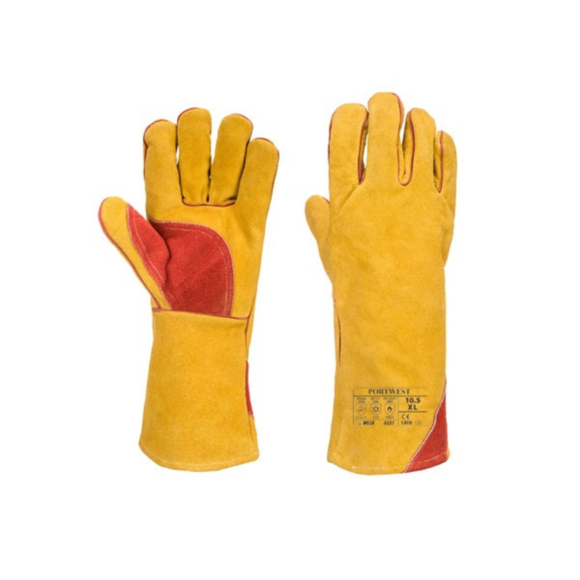 Portwest Guanti Per Saldatura TIG Ultra - Pelle Di Capra, Taglia XL, Modello A521BRRXL - 4