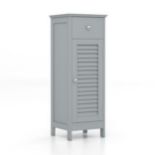 Freestanding Storage Organizer Unit with Adjustable Shelf for Entryway. - SR41. Maximize storage and