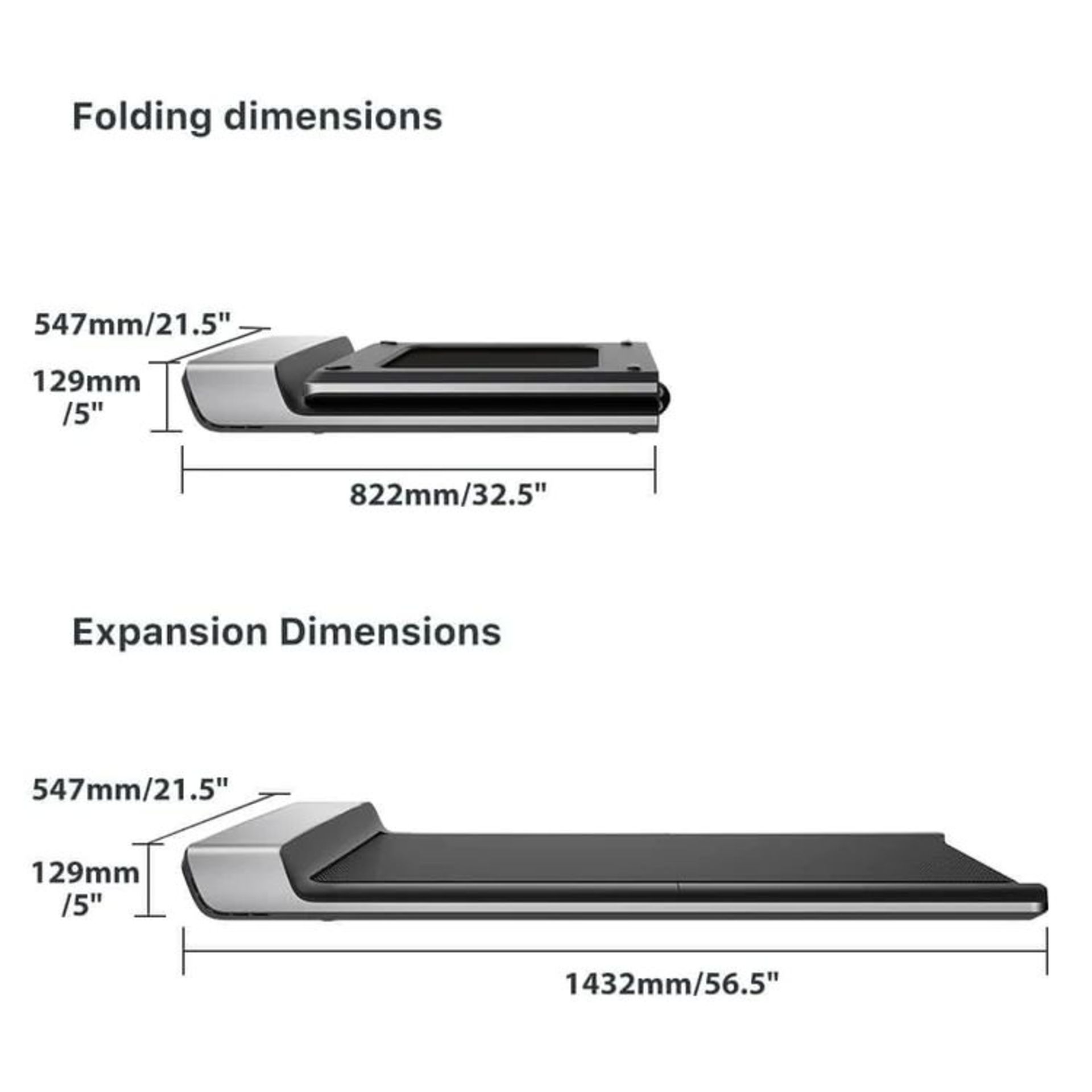 WalkingPad P1 Folding Walking Treadmill 3.72MPH. RRP £449. Product Name : Kingsmith WalkingPad P1 - Image 3 of 9