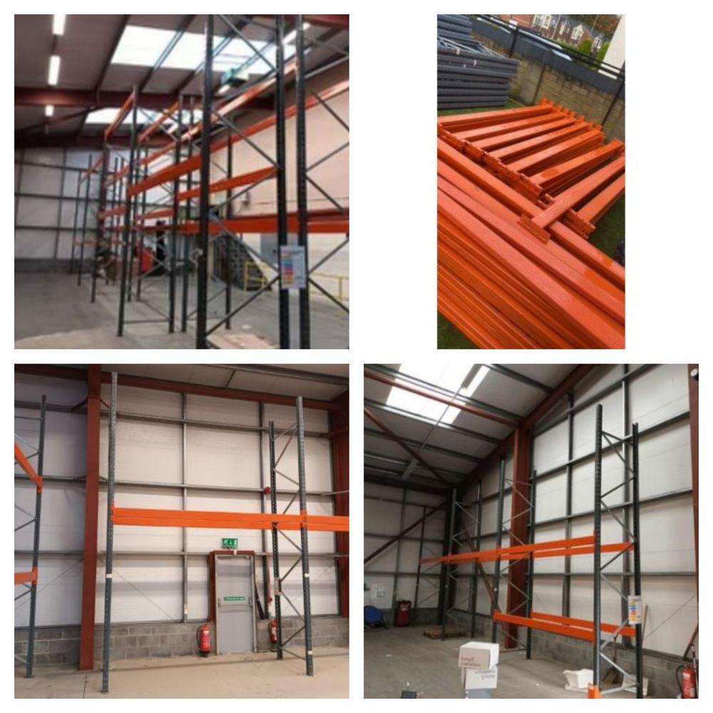 HIGH QUALITY RACKING 31 BAYS SOLD AS 1 LOT, GOOD CONDITION BARELY USED