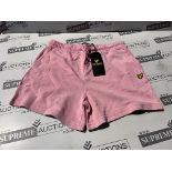 (NO VAT) 9 X BRAND NEW LYLE AND SCOTT PINK SHORTS AGE 12-13 R16-8
