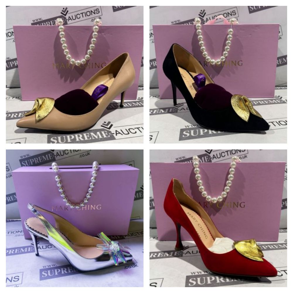 Liquidation of Premium High End Ladies Fashion Shoes From Mary Ching in Various Styles, Sizes, RRP £475 TO £795