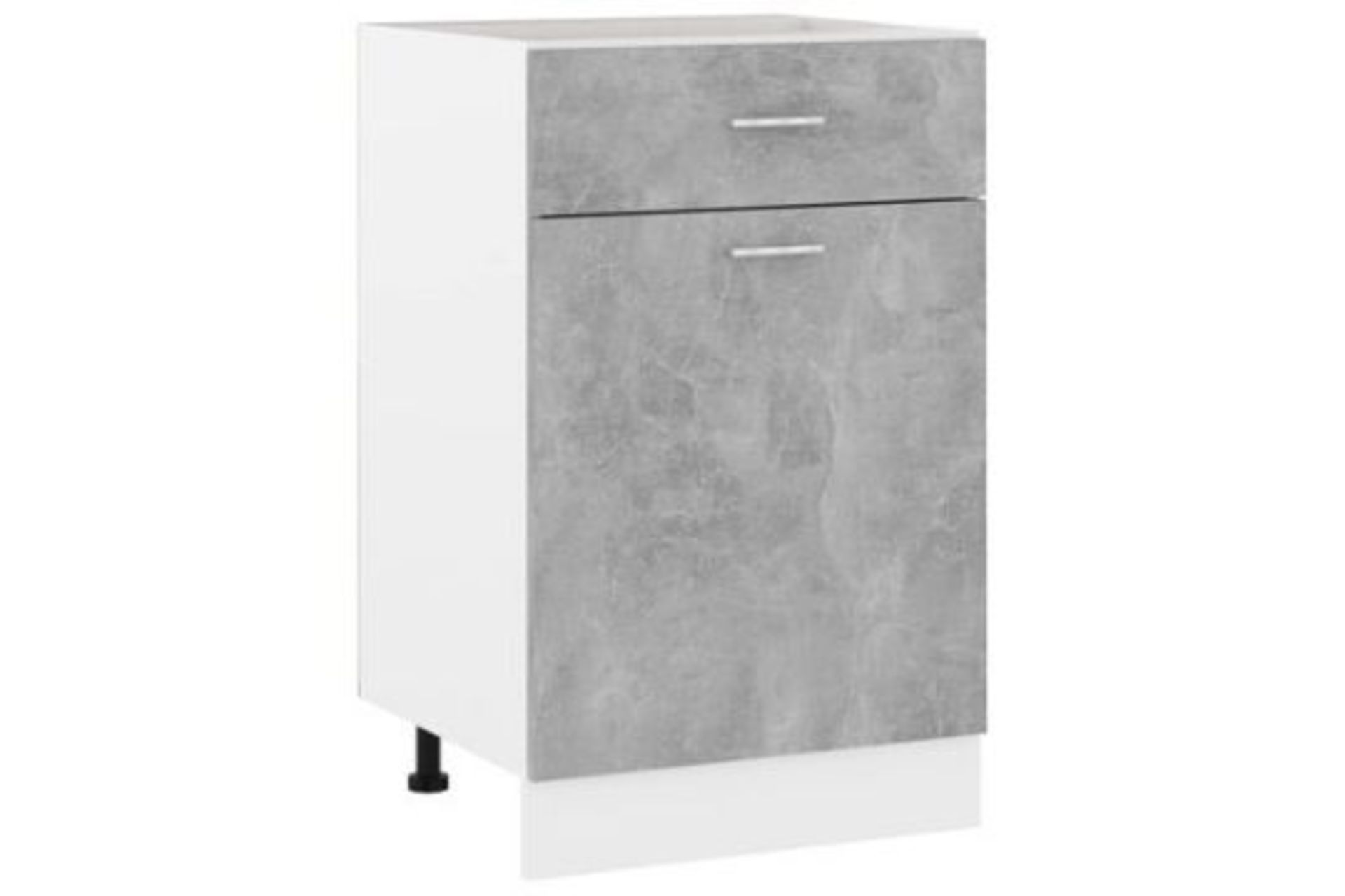 vidaXL Drawer Bottom Cabinet Concrete Grey 50x46x81.5 cm Engineered Wood. - (R51)
