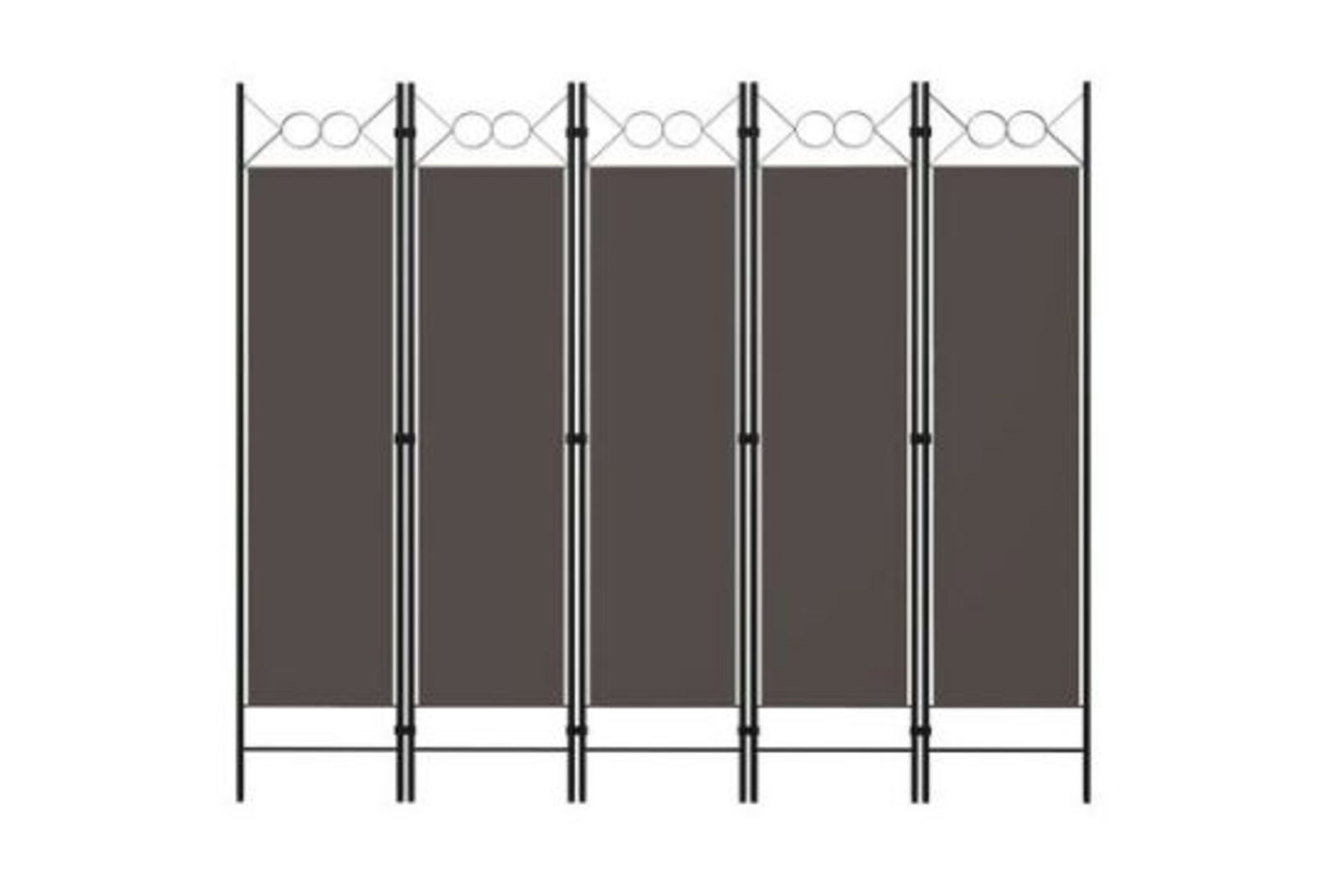 vidaXL 5-Panel Room Divider Anthracite 200x180 cm. - (R51). Our freestanding and practical 5-panel