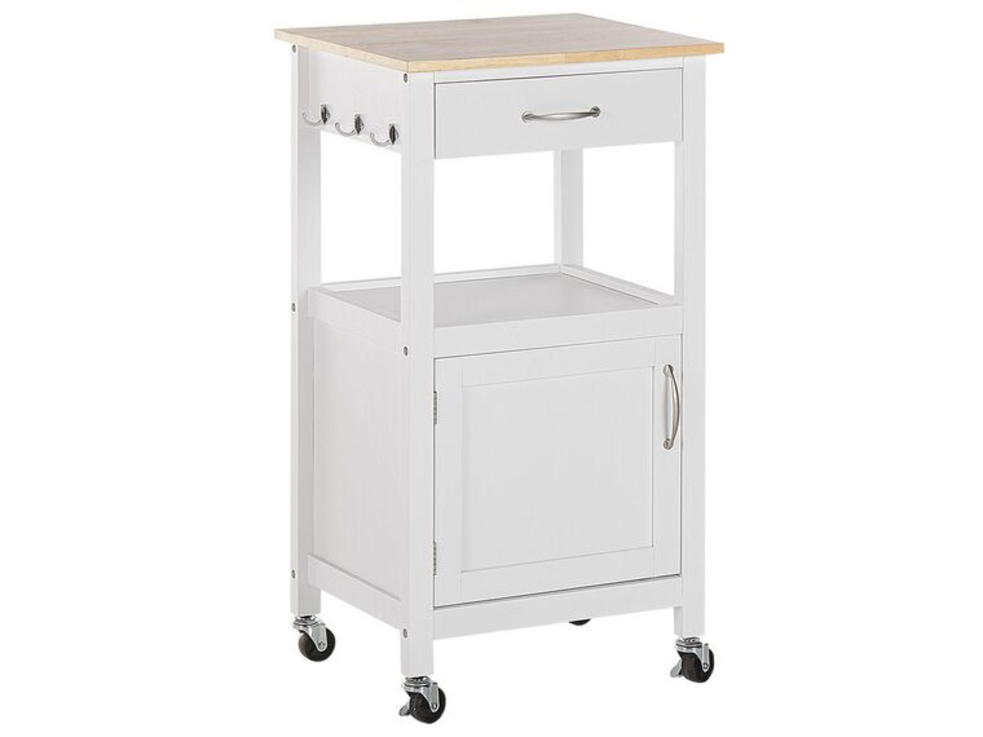 Kitchen Storage Trolley White. - SR6U. Multifunctional trolley in a modern style that suits in a