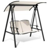Outdoor Garden Swing Seat with Adjustable Canopy - RRP £94.99 (LOCATION - H/S R 4.4)
