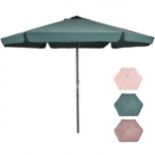 3M Patio Parasol with 6 Ribs and Air Vent for Beach Pool - RRP £78.99 (LOCATION - H/S R 4.4)