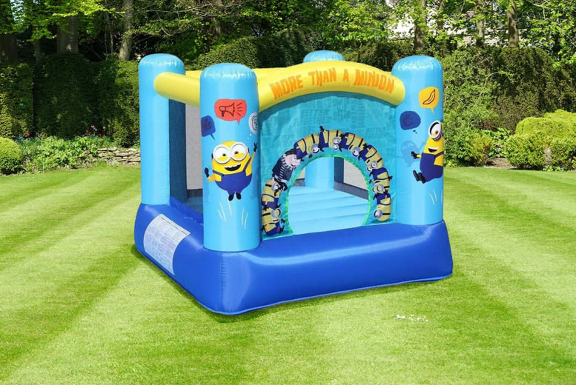 New & Boxed Minions Inflatable Bouncy Castle. RRP £219.99 each. Playtime Joy: The Plum Minions
