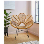 Flores Rattan Nali Chair. - SR49. RRP £185.00. (69/28) The Nali Dining Chair in PE or synthetic