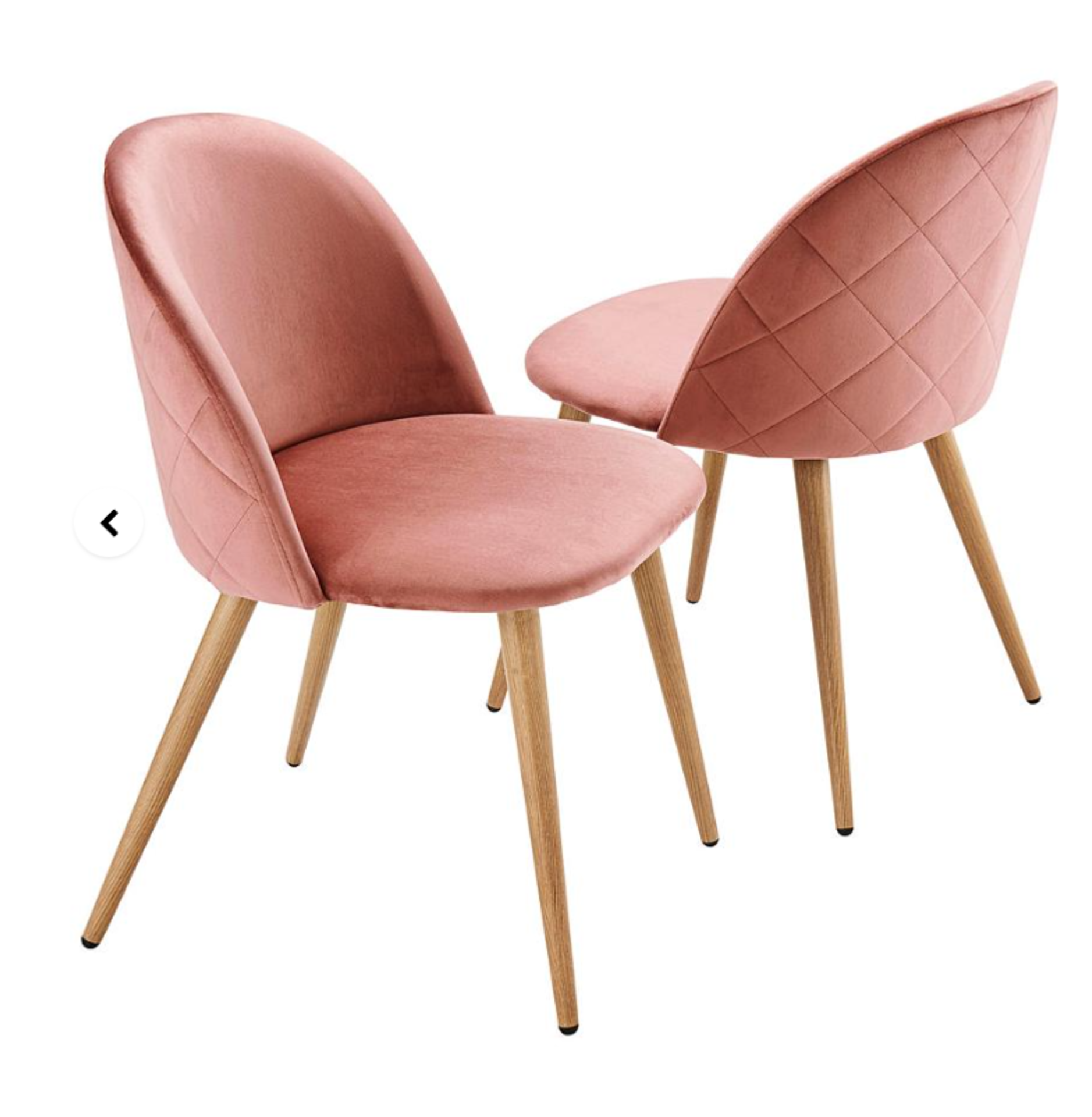 Klara Velvet Pair of Dining Chairs. - SR49. RRP £199.00. (22/28) The Klara Dining Chairs are the