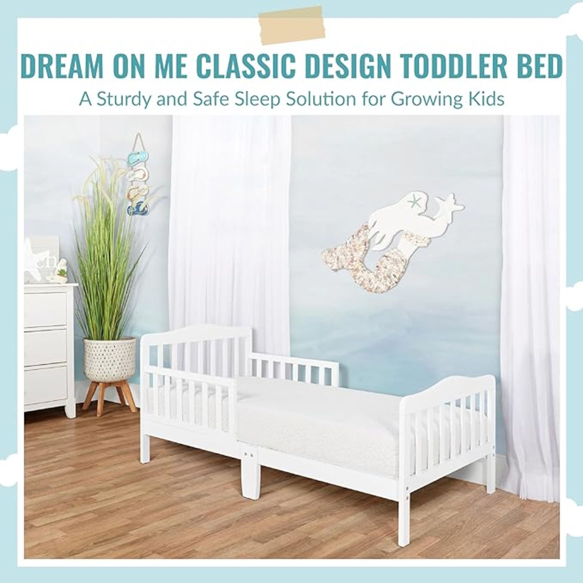 BRAND NEW DARWIN BABY CRIB WHITE RRP £199 (BED01-WH)