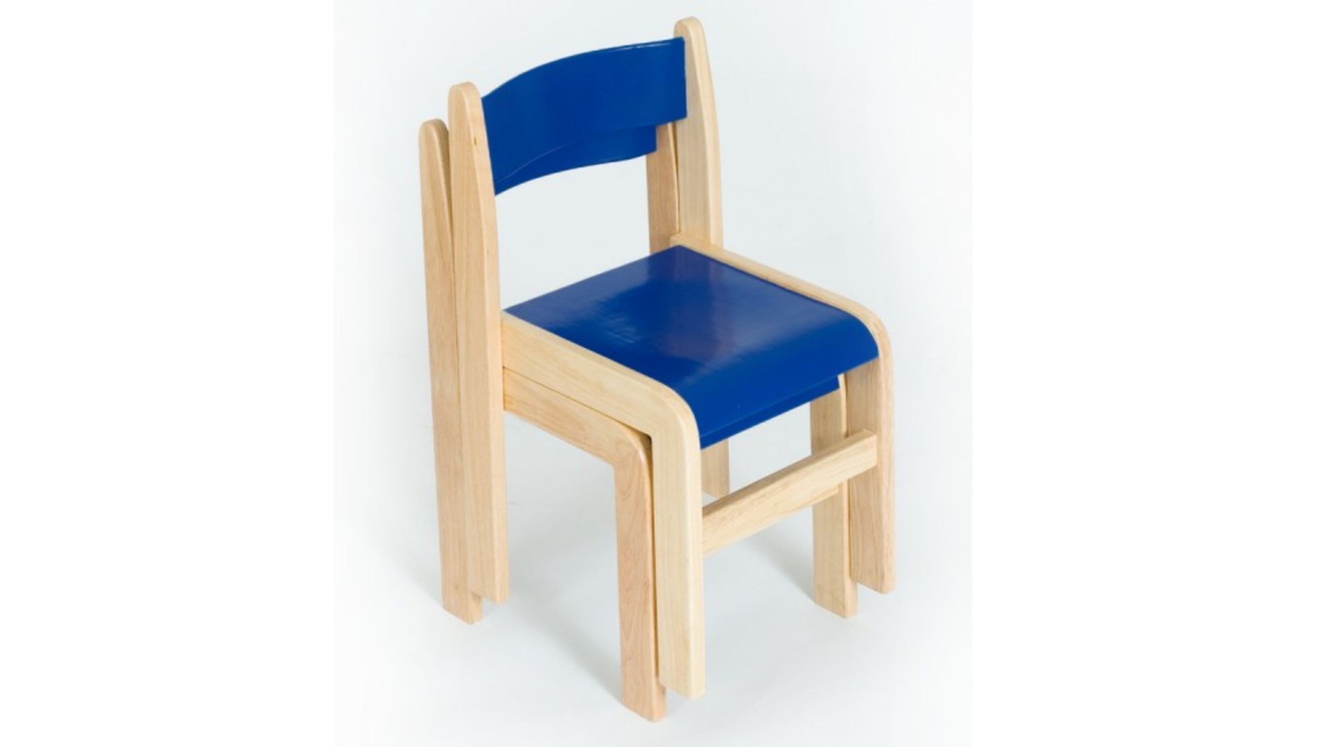 Pallet to Contain 8 x Sets of 2 Tuf Class Wooden Chair Blue. RRP £175 per set, total pallet RRP £1,