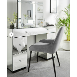 Trade Lot 10 x New & Boxed Luxury Deco Assembled Mirrored Dressing Table. RRP £599 each. The