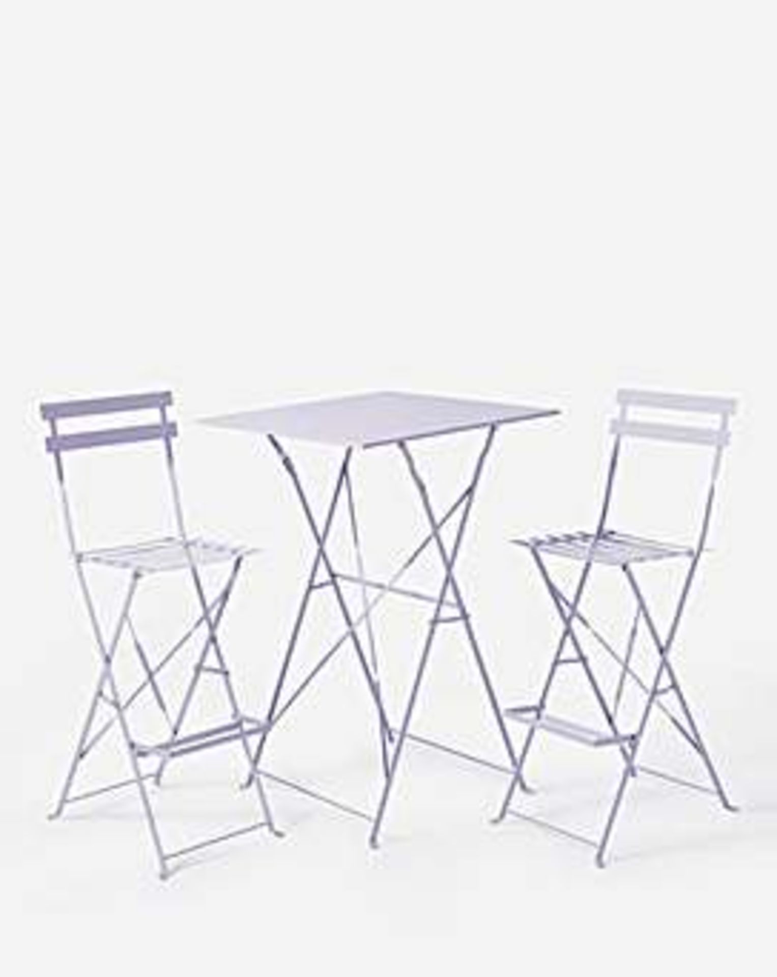 BRAND NEW Palma Bistro Bar Set LILAC. RRP £199 EACH. Liven up your garden or balcony with this - Image 2 of 3