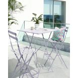 TRADE PALLET TO CONTAIN 5x BRAND NEW Palma Bistro Bar Set LILAC. RRP £199 EACH. Liven up your garden