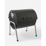 4x BRAND NEW Tabletop Oil Drum Barbeque Grill. RRP £59.99 EACH. Black steel firebowl with enamel