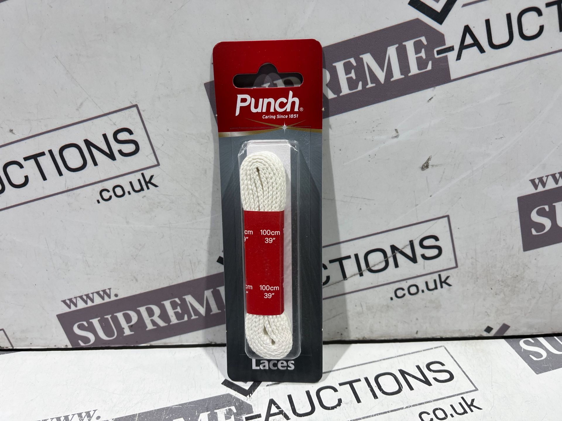 180 X BRAND NEW PUNCH WHITE SHOE LACES R3-1