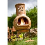 BRAND NEW CANCUN CLAY CHIMINEA RRP £229 R15-2