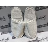 27 X BRAND NEW PAIRS OF TOWELLING SLIPPERS R7-4