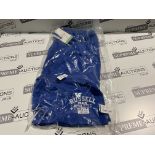 (NO VAT) 10 X BRAND NEW RUSSELL ATHLETIC BLUE SURF THE WEB SHORTS AGE 14-15 R15-3